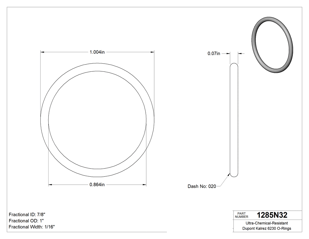 Technical drawing - 1285N32